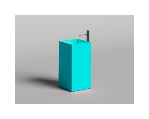 Раковина Salini S-Sense Armonia Square 01 130511GF 46x46 см, напольная, покраска по RAL глянец полностью