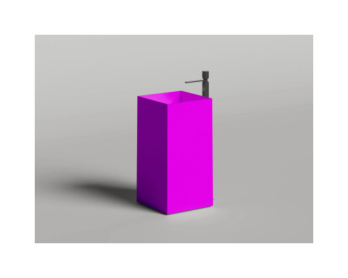 Раковина Salini S-Stone Armonia Square 01 130521MF 46x46 см, напольная, покраска по RAL матовый полностью