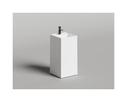 Раковина Salini S-Sense Armonia Square Top 01 130511TG 46x46 см, напольная, белый глянец