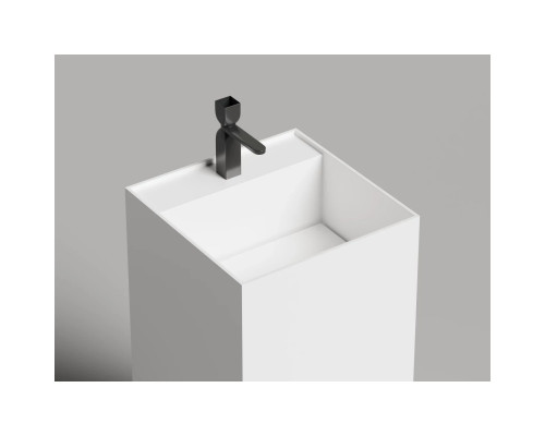 Раковина Salini S-Stone Armonia Square Top 01 130521TM 46x46 см, напольная, белый матовый