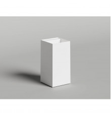 Раковина Salini S-Stone Armonia Square Top 01 130521TM 46x46 см, напольная, белый матовый