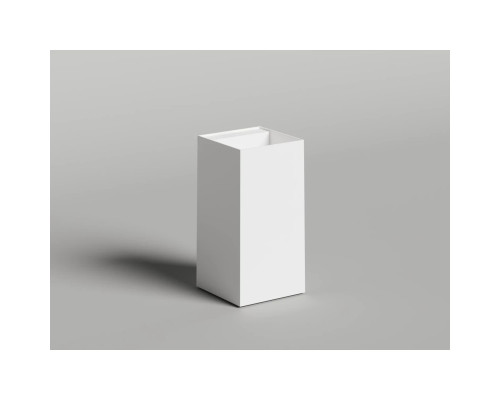 Раковина Salini S-Stone Armonia Square Top 01 130521TM 46x46 см, напольная, белый матовый