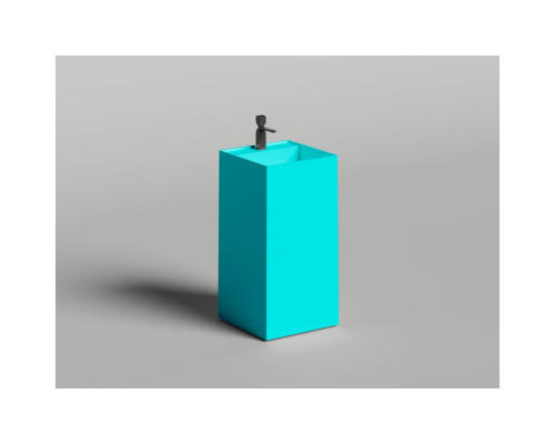 Раковина Salini S-Sense Armonia Square Top 01 130511TGF 46x46 см, напольная, покраска по RAL глянец полностью