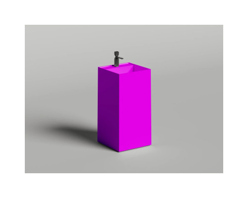 Раковина Salini S-Sense Armonia Square Top 01 130511TGF 46x46 см, напольная, покраска по RAL глянец полностью