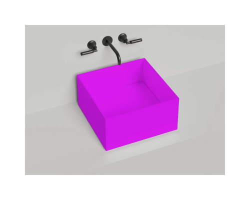 Раковина-чаша Salini S-Sense Armonia Square 02 130512GF 45x45 см, накладная, покраска по RAL глянец полностью