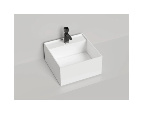 Раковина-чаша Salini S-Sense Armonia Square Top 02 130512TG 45x45 см, накладная, белый глянец
