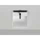 Раковина-чаша Salini S-Sense Armonia Square Top 02 130512TG 45x45 см, накладная, белый глянец