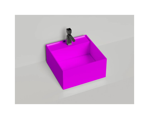 Раковина-чаша Salini S-Stone Armonia Square Top 02 130522TMF 45x45 см, накладная, покраска по RAL матовый полностью