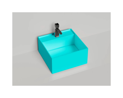 Раковина-чаша Salini S-Stone Armonia Square Top 02 130522TMF 45x45 см, накладная, покраска по RAL матовый полностью