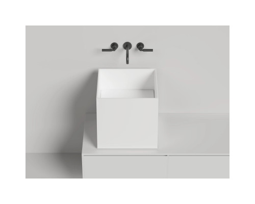 Раковина-чаша Salini S-Sense Armonia Square 03 130513G 45x45 см, накладная, белый глянец