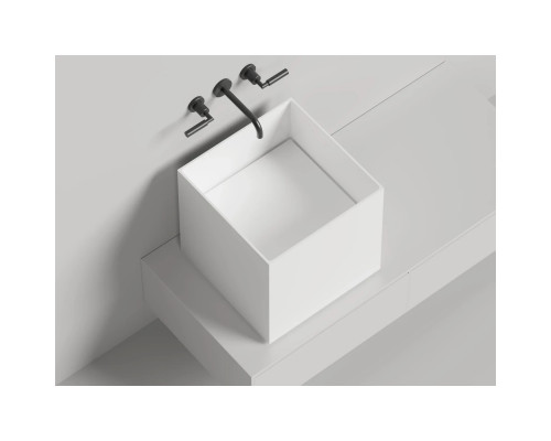 Раковина-чаша Salini S-Sense Armonia Square 03 130513G 45x45 см, накладная, белый глянец