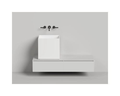 Раковина-чаша Salini S-Stone Armonia Square 03 130523M 45x45 см, накладная, белый матовый