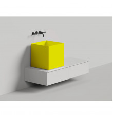 Раковина-чаша Salini S-Sense Armonia Square 03 130513GF 45x45 см, накладная, покраска по RAL глянец полностью