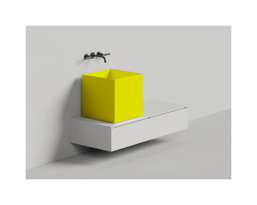 Раковина-чаша Salini S-Sense Armonia Square 03 130513GF 45x45 см, накладная, покраска по RAL глянец полностью