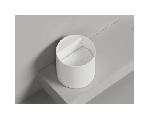 Раковина-чаша Salini S-Sense Armonia Round Top 03 130413TG 45x45 см, накладная, белый глянец