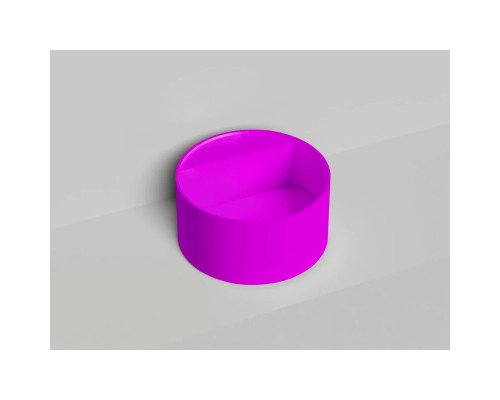 Раковина-чаша Salini S-Stone Armonia Round Top 02 130422TMF 45x45 см, накладная, покраска по RAL матовый полностью