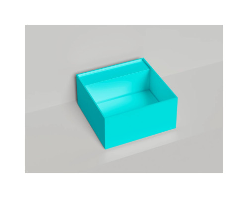 Раковина-чаша Salini S-Stone Armonia Square Top 02 130522TMF 45x45 см, накладная, покраска по RAL матовый полностью