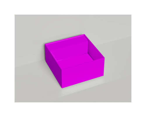 Раковина-чаша Salini S-Stone Armonia Square Top 02 130522TMF 45x45 см, накладная, покраска по RAL матовый полностью