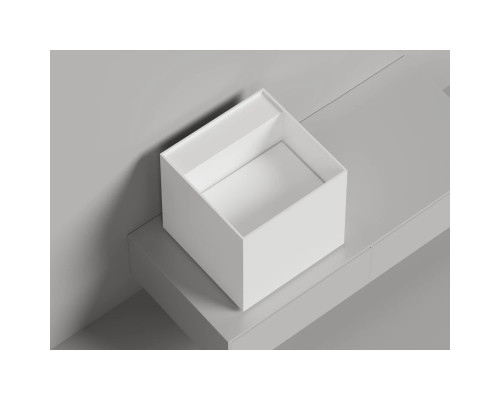 Раковина-чаша Salini S-Sense Armonia Square Top 03 130513TG 45x45 см, накладная, белый глянец