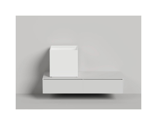 Раковина-чаша Salini S-Stone Armonia Square Top 03 130523TM 45x45 см, накладная, белый матовый