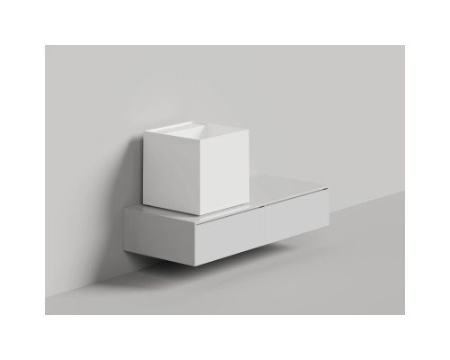 Раковина-чаша Salini S-Stone Armonia Square Top 03 130523TM 45x45 см, накладная, белый матовый