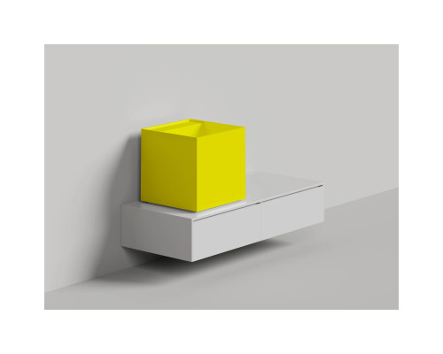 Раковина-чаша Salini S-Sense Armonia Square Top 03 130513TGF 45x45 см, накладная, покраска по RAL глянец полностью