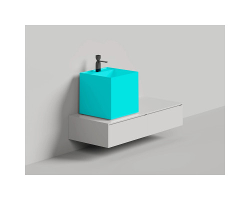 Раковина-чаша Salini S-Sense Armonia Square Top 03 130513TGF 45x45 см, накладная, покраска по RAL глянец полностью