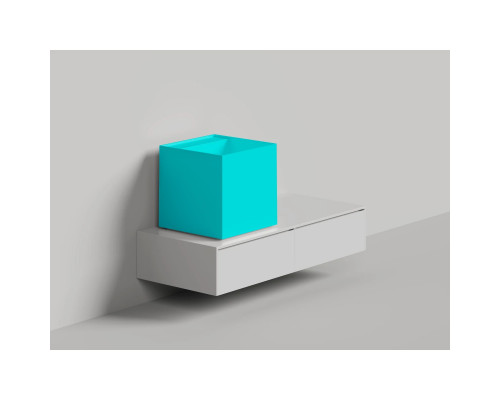 Раковина-чаша Salini S-Sense Armonia Square Top 03 130513TGF 45x45 см, накладная, покраска по RAL глянец полностью