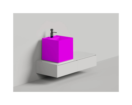 Раковина-чаша Salini S-Stone Armonia Square Top 03 130523TMF 45x45 см, накладная, покраска по RAL матовый полностью