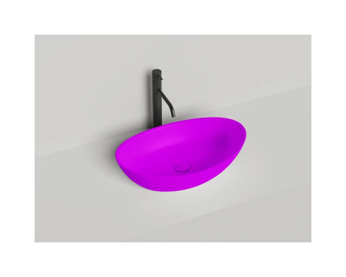 Раковина-чаша Salini S-Sense Noemi 1101103GF 56x34 см, накладная, покраска по RAL глянец полностью