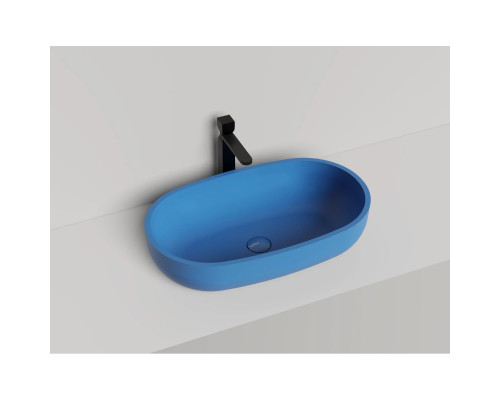 Раковина-чаша Salini S-Stone Gloria 05 1102205MF 64x38,5 см, накладная, покраска по RAL матовый полностью