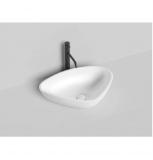 Раковина-чаша Salini S-Sense Gloria 06 1102106G 56x39,5 см, накладная, белый глянец