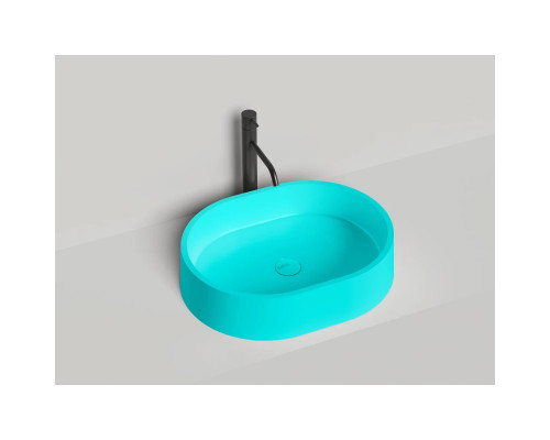 Раковина-чаша Salini S-Stone Gloria 10 1102211MF 56x44 см, накладная, покраска по RAL матовый полностью