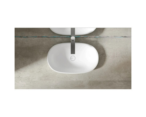 Раковина Salini S-Sense Marea 01 1802101G 64,5x38,7 см, встраиваемая сверху, белый глянец