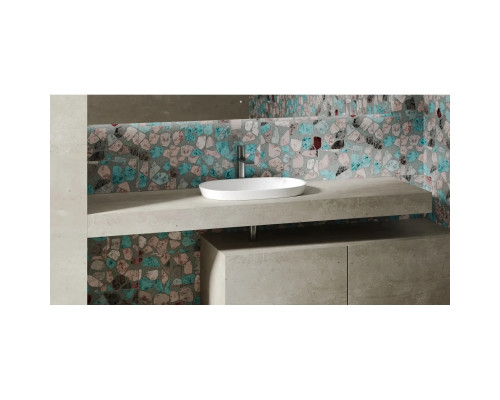 Раковина Salini S-Sense Marea 01 1802101G 64,5x38,7 см, встраиваемая сверху, белый глянец