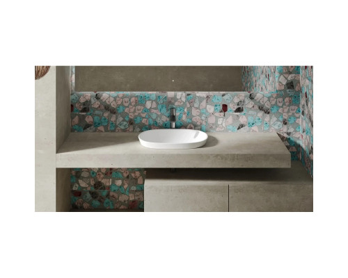 Раковина Salini S-Sense Marea 01 1802101G 64,5x38,7 см, встраиваемая сверху, белый глянец