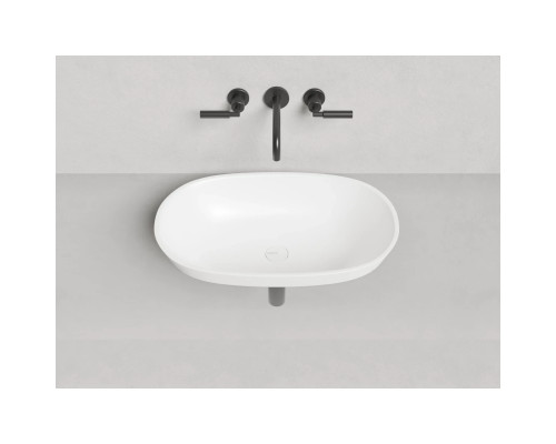 Раковина Salini S-Sense Marea 01 1802101G 64,5x38,7 см, встраиваемая сверху, белый глянец