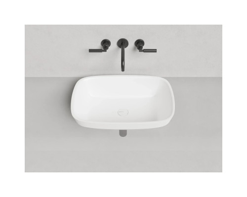 Раковина Salini S-Sense Marea 02 1802102G 59,8x39,8 см, встраиваемая сверху, белый глянец