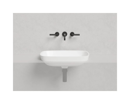 Раковина Salini S-Sense Marea 02 1802102G 59,8x39,8 см, встраиваемая сверху, белый глянец