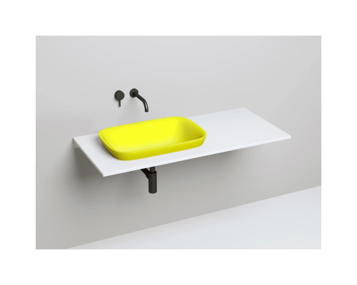 Раковина Salini S-Sense Marea 02 1802102GF 59,8x39,8 см, встраиваемая сверху, покраска по RAL глянец полностью