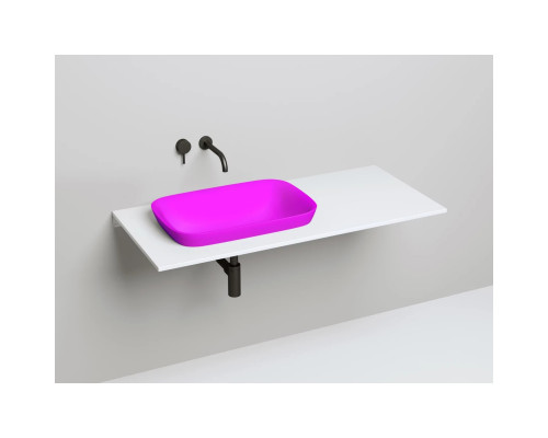 Раковина Salini S-Sense Marea 02 1802102GF 59,8x39,8 см, встраиваемая сверху, покраска по RAL глянец полностью