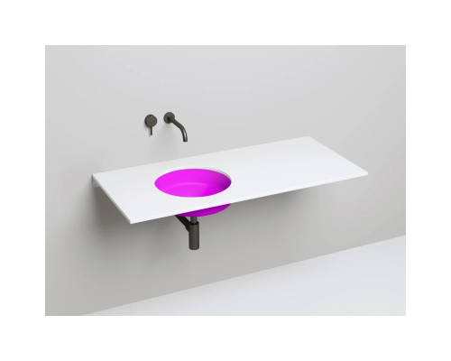 Раковина Salini S-Stone Marea 04 1802204MF 42x42 см, встраиваемая снизу, покраска по RAL матовый полностью