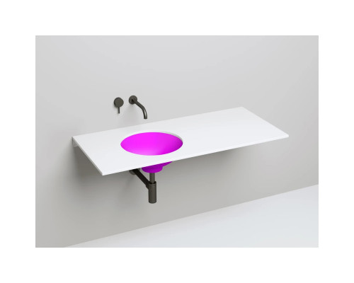 Раковина Salini S-Stone Marea 05 1802205MF 42x42 см, встраиваемая снизу, покраска по RAL матовый полностью