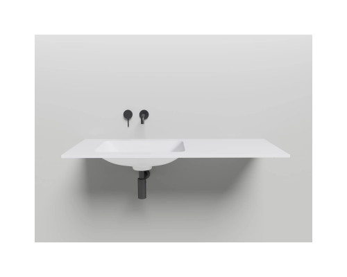 Раковина Salini S-Sense Marea 06 1802106G 55x40 см, встраиваемая снизу, белый глянец