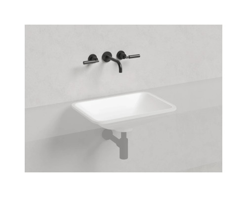 Раковина Salini S-Sense Marea 06 1802106G 55x40 см, встраиваемая снизу, белый глянец