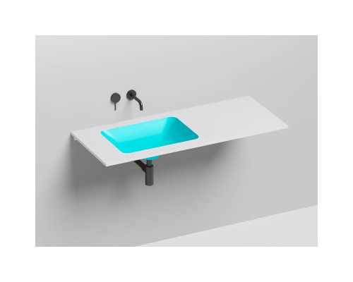 Раковина Salini S-Stone Marea 06 1802206MF 55x40 см, встраиваемая снизу, покраска по RAL матовый полностью