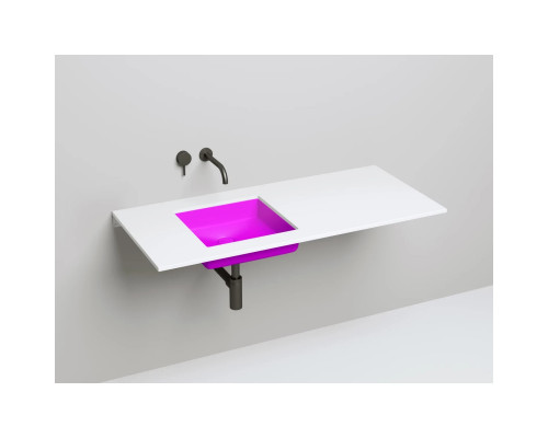 Раковина Salini S-Stone Marea 07 1802207MF 42x42 см, встраиваемая снизу, покраска по RAL матовый полностью