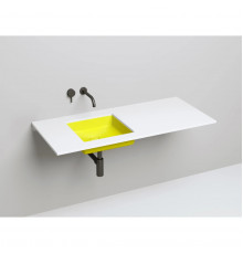 Раковина Salini S-Stone Marea 07 1802207MF 42x42 см, встраиваемая снизу, покраска по RAL матовый полностью