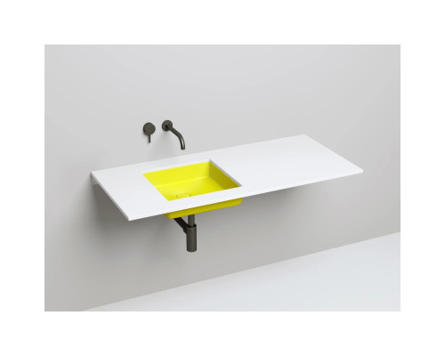 Раковина Salini S-Stone Marea 07 1802207MF 42x42 см, встраиваемая снизу, покраска по RAL матовый полностью