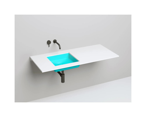 Раковина Salini S-Stone Marea 07 1802207MF 42x42 см, встраиваемая снизу, покраска по RAL матовый полностью